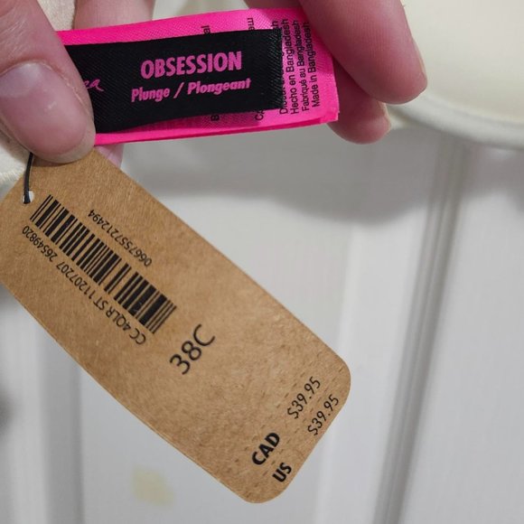 LaSenza Obsession Plunge Bra, 38C - Picture 3 of 3